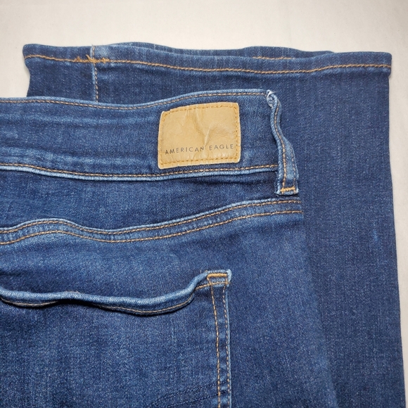 American Eagle Low Rise Kick Boot Stretch Jean Size 12 - Picture 7 of 11
